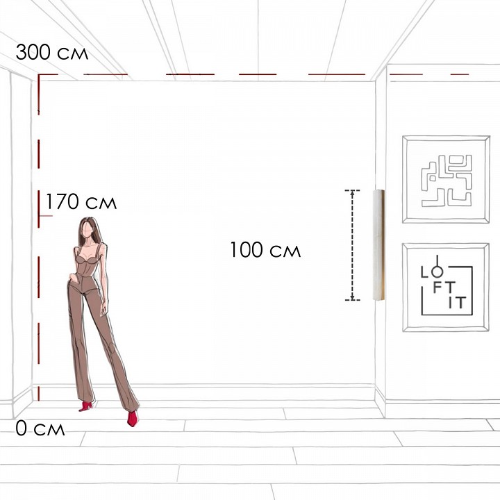 Накладной светильник Loft it Mondrian 10408W/1000
