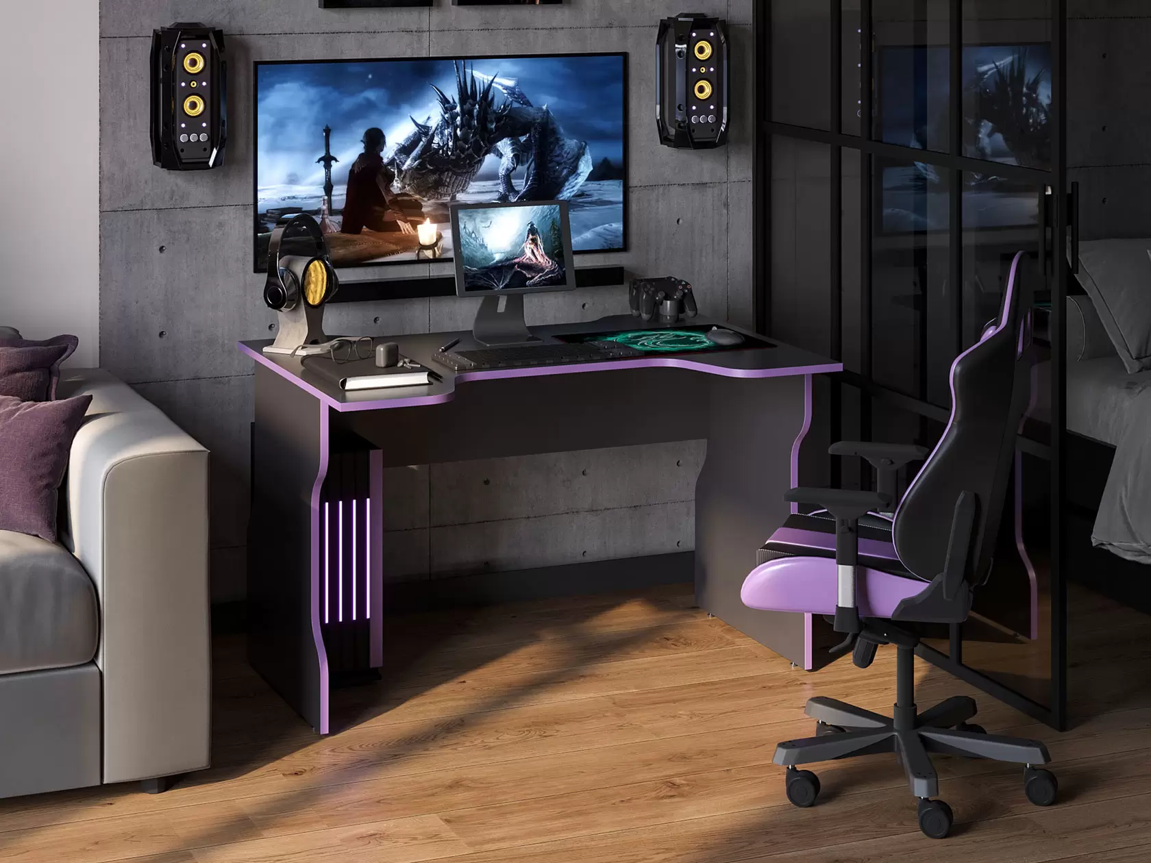 Компьютерный стол ВАРДИГ K1 120x75x82